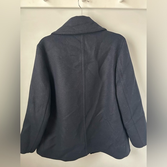 NWT DYNAMITE NAVY MIDLENGTH PEACOAT WOMENS MEDIUM - Picture 8 of 8